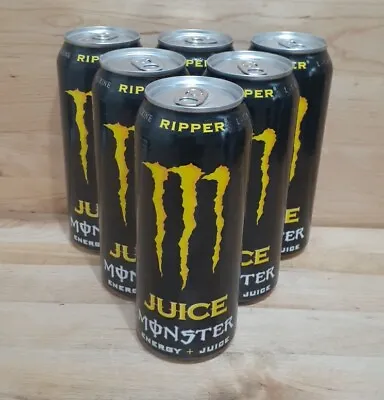 6 CANS:Monster Energy RIPPER JUICE Limited Edition L-CARNITINE + B VITAMNS 16.9z • $38.88