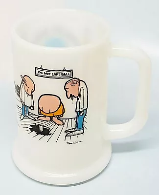 $5.49 • Buy Ziggy Cartoon Comic Character Vintage Milk Glass Mug Stein World's Worst Bowler