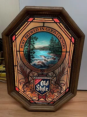 Old Style Beer North Woods River Waterfall Motion Light Sign • $257