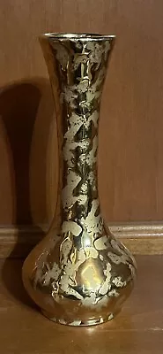 Decor 22kt Gold Vase Collector Vintage Approximately 6.5”H X 3” Diameter • $15