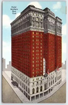 Hotel McAlpin Broadway New York City New York Vintage Postcard LDP-37 • $1.50