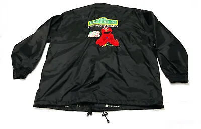 $99.95 • Buy Vintage 90s Sesame Street Live Sound Crew Tour Jacket With Elmo Spanish XL