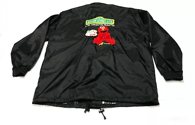 Vintage 90s Sesame Street Live Sound Crew Tour Jacket With Elmo Spanish XL • $99.95