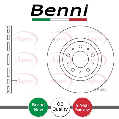 Brake Disc Front Benni Fits Volvo V70 850 C70 S70 960 V90 S90 91407593 • $53.94