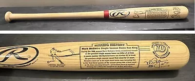 Mark McGwire 1998 70th Home Run LE Rawlings Adirondack Bat Cardinals 1748/7000 • $124.99
