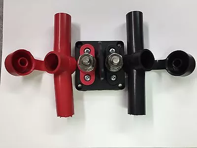 $34.95 • Buy Red & Black Junction Block Power Post KIT Insulated Terminal Stud 3/8  Stainless