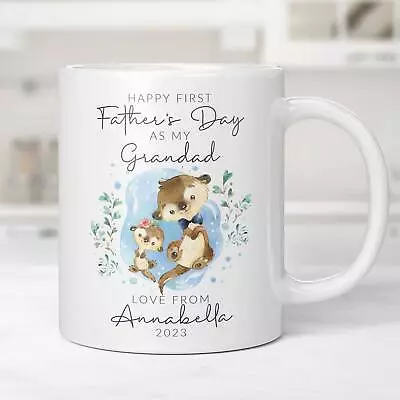 First Fathers Day As My Grandad Personalised Mug & Coaster Gift For Fathers Day • $26.99