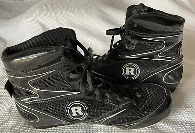 Ringside Black Wrestling Boxing Shoes Mens Size US 7 Very Clean One Flaw • $28