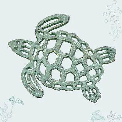 Trivet With Cast Iron Sea Turtle Design Tropical Nautical Vintage Kitchen Dining • $19.50