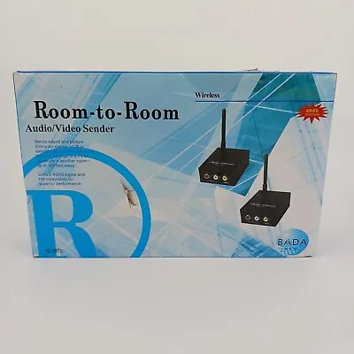 Bada Black Wireless Room To Room Audio Video Sender Model 15-1971 • $41.61
