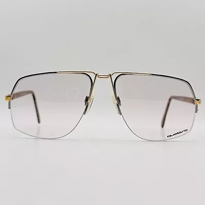 Quattro Eyeglasses Men Ladies Angular Silver Gold Vintage 80s Germany   0419 New • $155.54