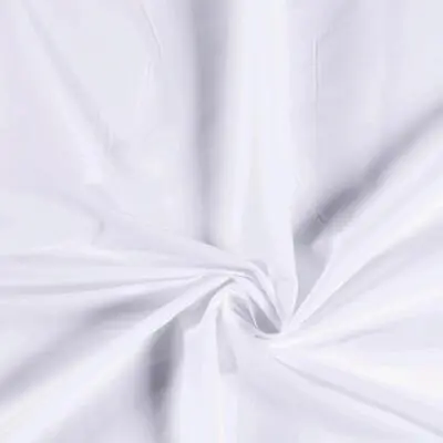 Plain 100% Cotton Voile Fabric Material OPTICAL WHITE • £5.99