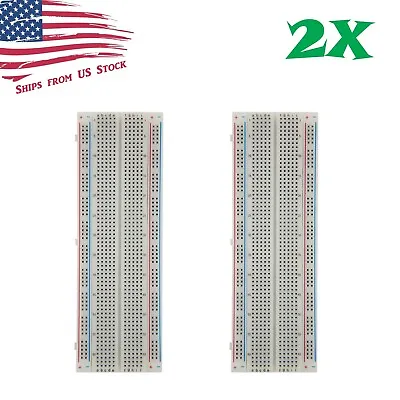 2X MB-102 830 Point Prototype PCB Solderless Breadboards Protoboards US • $6.95