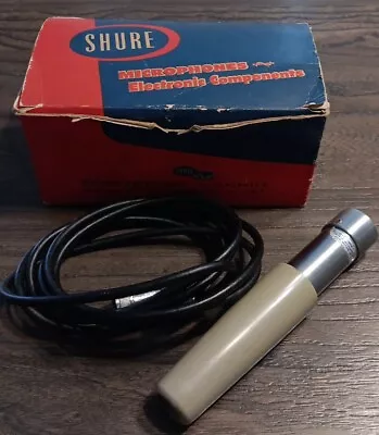 Shure Crystal Microphone - Model 777 Slim-X & Cable FOR PARTS MISSING PIECES • $31.99