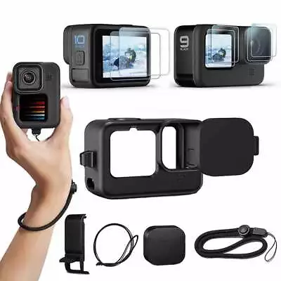 Accessories Kit For GoPro Hero 11 10 9 Black Silicone Sleeve Protective Case • $23.39