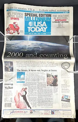 Y2K Millennium Special Edition Of USA Today Dec 31 1999 - Jan 1-2 2000 • $10