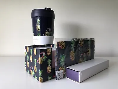 Vera Bradley Travel Mug/Checkbook Cover/Note Cube/Ballpoint Pen TOUCAN PARTY #1 • $47.77