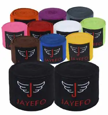 Jayefo Boxing Mma Handwraps 180 Inches 4.5 Meters Kick Muay Thai Wraps Bandages • $7.99