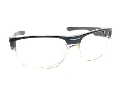 Oakley Black Clear Large Wrap Rectangle Sunglasses Frames Designer Men Women • $79.99