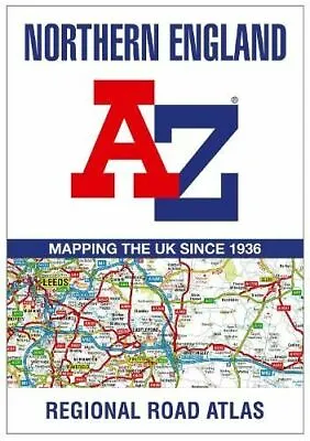 Northern England Regional A-Z Road Atlas By A-Z Maps • £7.92