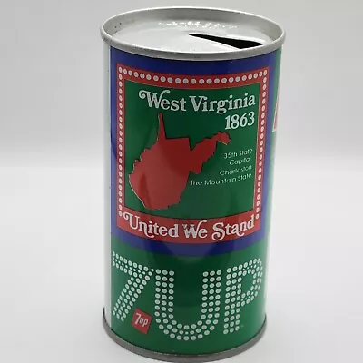 7up United We Stand Soda Pop Can #48 West Virginia - Vintage • $6.74