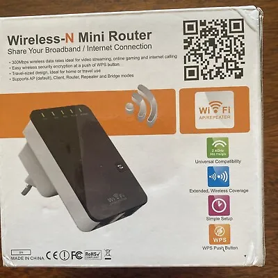 Aigital Wireless-n Mini Router 300M Share Broadband / Internet Connections • $12