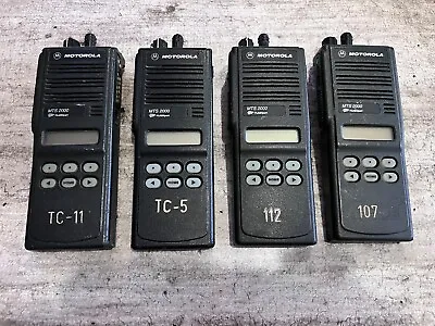 Lot Of 4 Used Motorola MTS2000 UHF Portable Radio No Battery A3 • $119.99