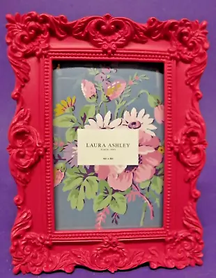 LAURA ASHLEY Picture Frame 4 X 6  Photo Hot Pink Ornate Design Brand New • £19.29