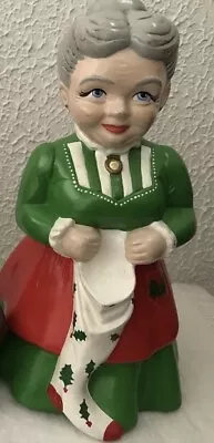 Mrs. Santa Claus Ceramic ￼Mold Hobbyist Hand Painted Vintage Mrs. Claus • $30.25
