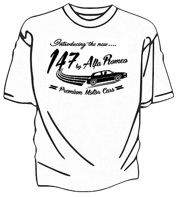  Introducing The New  Alfa Romeo 147 Retro T-Shirt. • £13.99