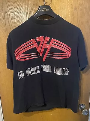 Vintage Shirt Van Halen 1991 Large Tour 90s Rock Motley Crue Metallica AC/DC • $250