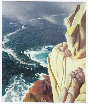 The Cruel Sea Cornwall Dame Laura Knight Print In 10 X 12 Inch Mount SUPERB • £15.95