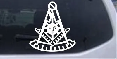 Masonic Freemason Past Master Car Or Truck Window Laptop Decal Sticker • $5.21