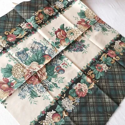 Vintage Antique Remnants Reclaimed Fabric  Cabbage Rose Sewing X 3 Pk 3A • £5