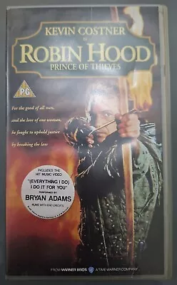 Robin Hood: Prince Of Thieves Warner Ex Rental VHS Pre/Post Cert Blockbuster  • £10