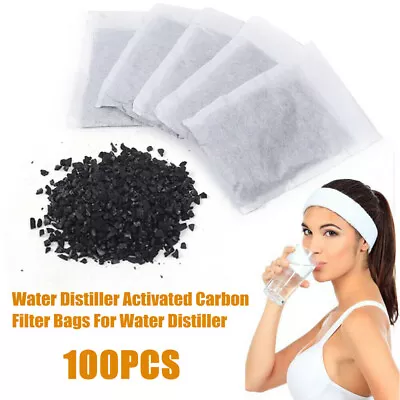 100 Pack Water Distiller / Charcoal Filters Activated Carbon Filter Replacement • $102