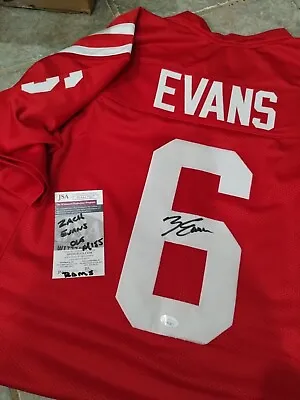 Zach Evans Autographed Old Miss College Jersey • $12