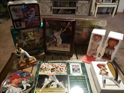 Mark McGwire Autographed Plaque And More Bobblebeads Statues Read Description  • $150