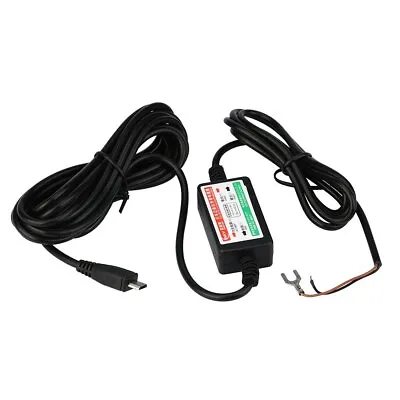 12V To 5V 2.1A  Power Supply Micro USB Car Dash Cam Hard Wire Kit • £3.49