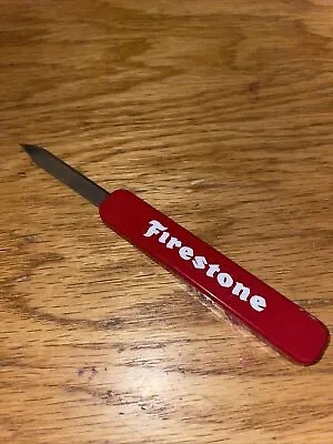 Vintage Firestone Advertising Folding Pocket Knife W.D. Tire Warehouse Inc OHIO • $18.99