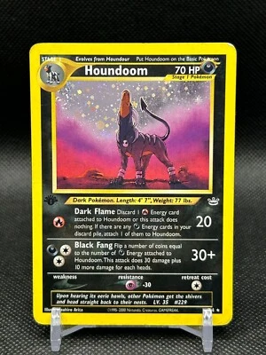 $85 • Buy Pokemon Card - 1st Edition - Houndoom - Neo Revelation 8/64 Holo Rare SWIRL