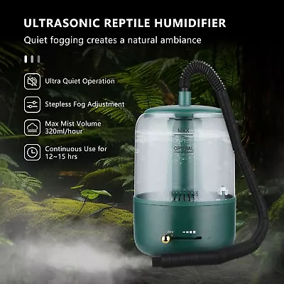 Inkbird Reptile Humidifier Misting Fogger 3L Capacity Fog Cold Mist Adjust Quiet • $63.99