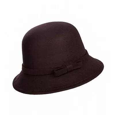 Bowler Hat Bow Comfy Bow-knot Pure Color Bucket Hat Female • $28.70