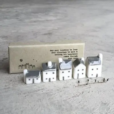 Porcelain Mini Houses Gift - Street In A Box - May Your Troubles - East Of India • £11.95