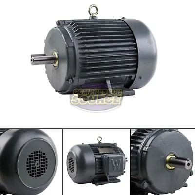 5 HP 3 Phase Electric Motor 1800 RPM 184T Frame TEFC 230/460 Volt Severe Duty • $549.95