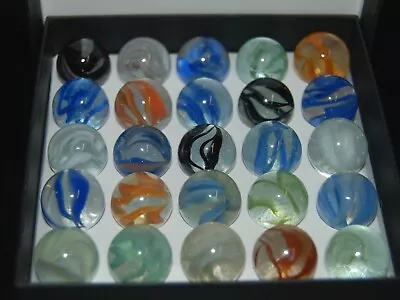 Collector Box Vitro Agate  Caged Catseye Marbles Keepers Box DT- 52 • $19.95