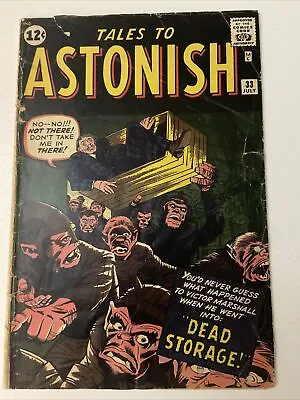 $19.99 • Buy Tales To Astonish 33 Kirby Cover! Ditko! Ayers! Heck! 1962 Marvel Comics HORROR