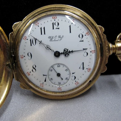 $4500 • Buy 1904 Vacheron & Constantin Webb C. Ball Hunter Pocket Watch In Boxed Case C384