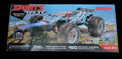 Hosim RC Cars 1:10 Remote Control Car Brushless 4WD High Speed 68+ KMH X-07 Blue • $109.99