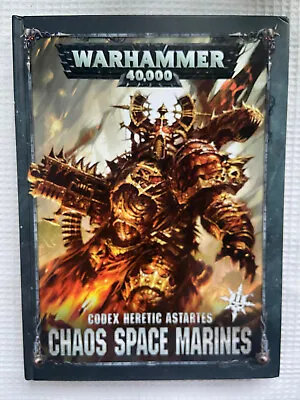 Warhammer 40k-Chaos Space Marines Codex-8th Edition-Hardback-2019 • £7.99